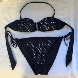 Lips Embellished Bikini